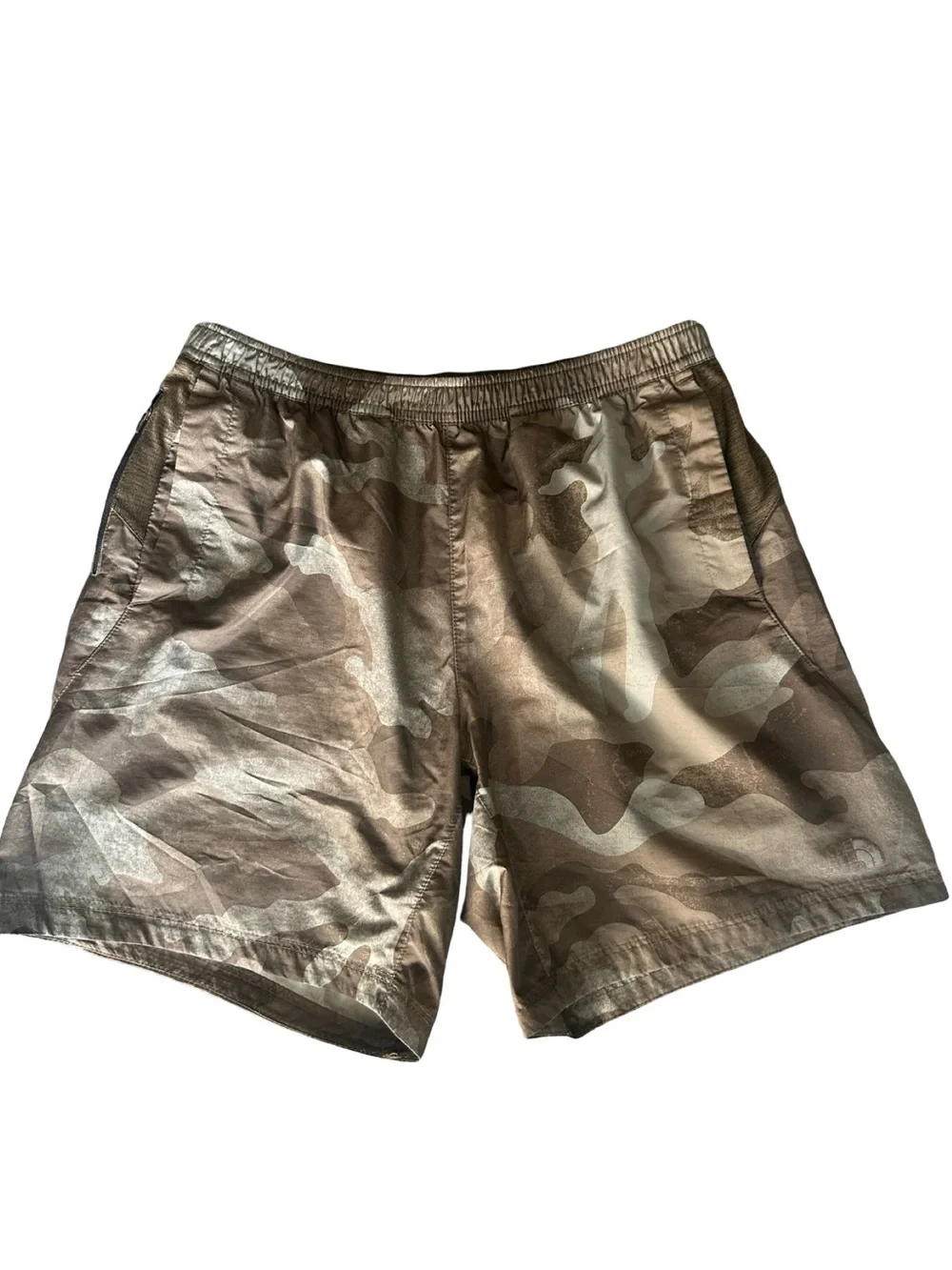 The North Face Men's Camouflage Brown soft Athletic Shorts